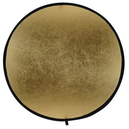 Bowens 42in Dia. Collapsible Reflector Disc, Gold / Slv