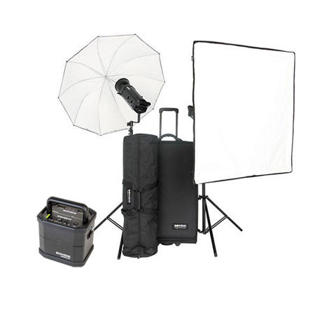 Kit Studio Flash Bowens Gemini GM400 & GM200 - 2 Têtes, Supports, Parapluies - Occasion