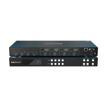 BZB GEAR BG-8K-44MA 4x4 8K 48Gbps HDMI 2.1 Matrix Switcher with Scaler