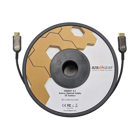 BZB GEAR 66' 8K Ultra HD 48Gbps HDMI 2.1 Active Optical Cable