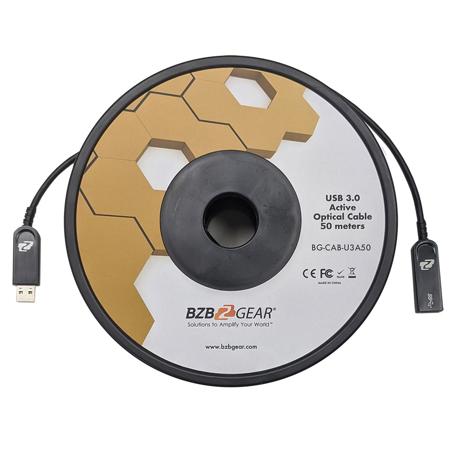 BZBGEAR BG-CAB-U3A50 USB 3.0 AM/AF Active Optical Extension Cable, 164'