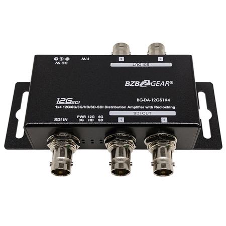 BZBGEAR BG-DA-12GS1X4 12G SDI 1x4 Splitter and Reclocking Distribution Amplifier