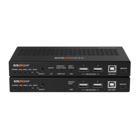 BZB GEAR BG-EXH-100C6 4K 18Gbps HDMI HDBaseT 3.0 Extender Kit, 330' Range