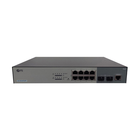 BZB GEAR BG-FS8260 130W 8-Port 1GB Ethernet PoE+ Switch