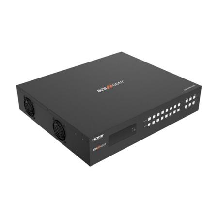BZB GEAR BG-UM88-150L-KIT 8x8 4K 18Gbps HDMI and HDBaseT Matrix Switcher with 8x Receiver, 492' Range