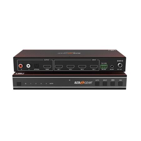 BZB GEAR BG-UHD-MVS41A 4x1 4K HDMI Multiviewer Seamless Video Switcher, Black