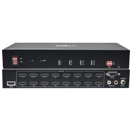 BZB GEAR BG-UHD-DA1X16 1x16 HDMI V2.0 Splitter with Downscaling and AOC Supported