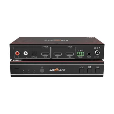BZB GEAR BG-UHD-MVS21A 2x1 4K HDMI Multiviewer Seamless Video Switcher, Black