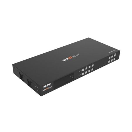 BZB GEAR BG-UM44-150L-KIT 4x4 4K 18Gbps HDMI/HDBaseT Matrix Switch w/4x Receiver