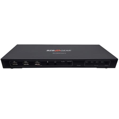 BZBGEAR BG-UHD-KVM41A 4x1 KVM Switcher with USB2.0 Ports for Peripherals