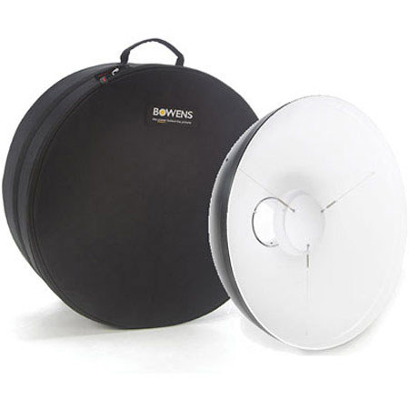 Bowens 21" White Beauty Dish & Case, White