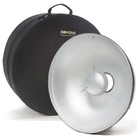 Bowens 21" Beauty Dish & Case, Silver