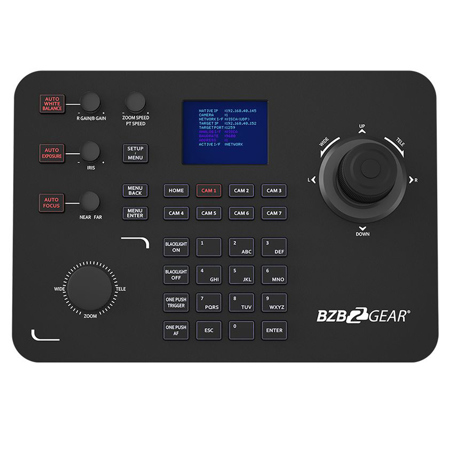 BZB GEAR BG-COMMANDER 3rd Gen Universal Advanced IP/RS232/422 PTZ Joystick Controller