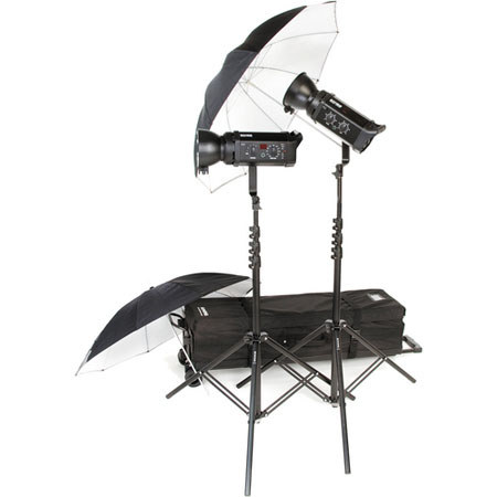 Bowens Gemini Classic 250C 2 Light Umbrella Bundle