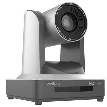 BZBGEAR BG-ND PTZ 20x Zoom FHD NDI/HDMI/3G-SDI Live Streaming Camera w/POE, Gray