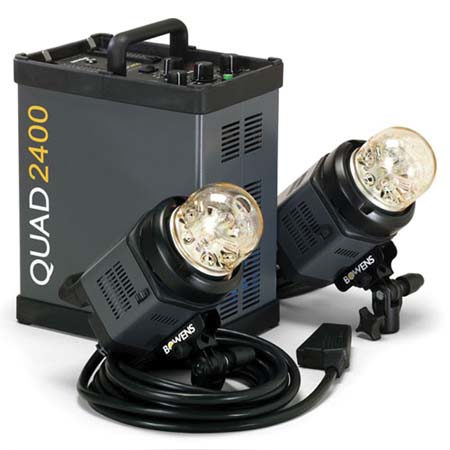 Bowens QUAD 2400 Two Flash Head Studio Set