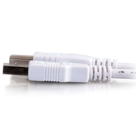 C2G Cables To Go 2m (6.56') USB 2.0 A/B Cable, White