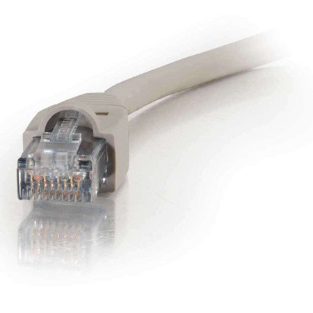 C2G (Cables to Go) Cat6 Stranded Snagless Patch Cable, USA-Made, 1' - Gray