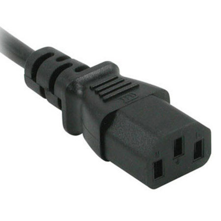 C2G 1' 18 AWG Replacement Power Cord for PC, Monitor, Printer, Scanner