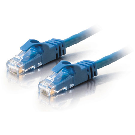 C2G (Cables to Go) Cat6 Snagless UTP Unshielded Network Patch Cable 1' - Blue