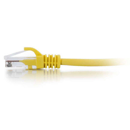 C2G (Cables to Go) Cat6 Snagless UTP Unshielded Network Patch Cable 1' - Yellow