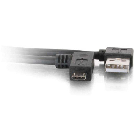 Cables to Go 1m (3.2') A Right Angle Male to Micro-USB B Right Angle Male Cable