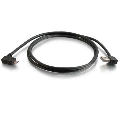 C2G 3m (9.8') USB 2.0 A Right Angle Male to Micro-USB B Right Angle Male Cable