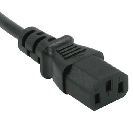 Cables To Go 6' (1.82m) 18 AWG Universal Power Cord, NEMA 5-15P to IEC320C13