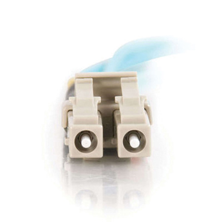 C2G Cables to Go 5m 10 Gb LC/LC Duplex 50/125 Multimode Fiber Patch Cable, Aqua