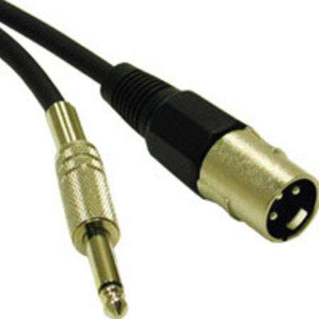 Cables to Go 3' (0.91m) Pro-Audio XLR Male to 1/4" Male Cable