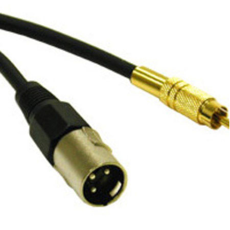 Cables to Go 3' Pro-Audio XLR Male to RCA Male Cable