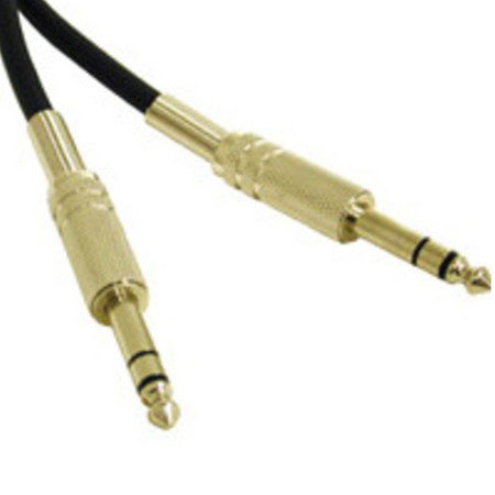 C2G Cables to Go 50'/15.24m Pro-Audio 1/4in TRS Male to 1/4in TRS Male Cable