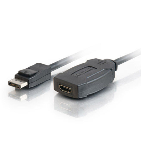 Cables to Go 8" DisplayPort 1.1 Male to HDMI Female Adapter Cable