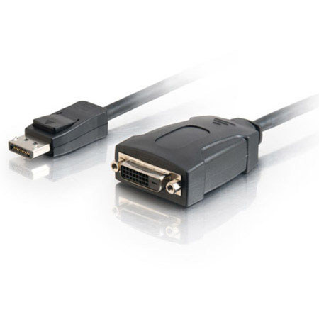 Cables to Go 8" DisplayPort 1.1 Male to DVI-D Female Adapter Cable