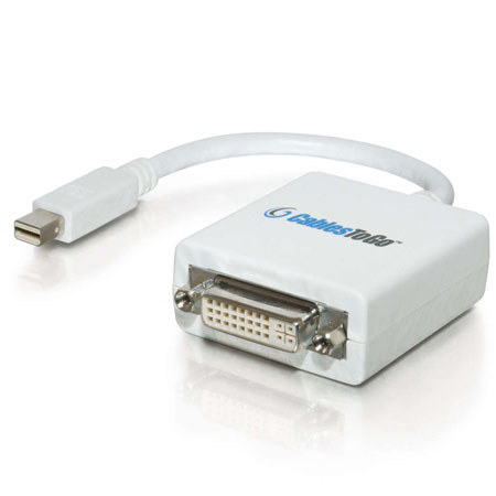 Cables To Go 8.5" Mac Mini DisplayPort 1.1 Male to DVI-D Female Adapter Cable
