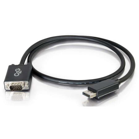 C2G 6' DisplayPort Male to VGA Male Active Adapter Cable, Black