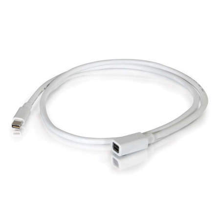C2G 6' Mini Display Port Male to Female Extension Cable, White
