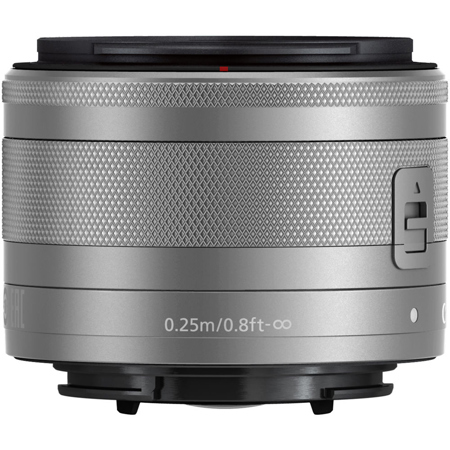 Canon EF-M 15-45mm f/3.5-6.3 IS STM Lens, Silver