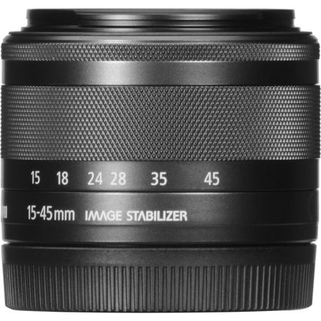 Canon EF-M 15-45mm f/3.5-6.3 IS STM Lens, Black