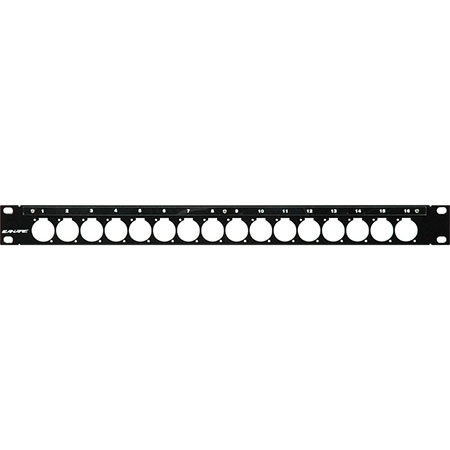 Unloaded 16 Point XLR D Series Patch Panel