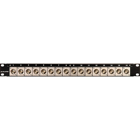 Canare 161U-BJRU 1RU 75 Ohms Flush Mount 16 BNC Connector Panel