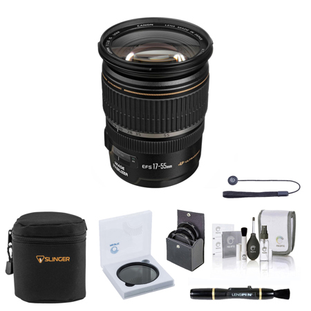 Canon EF-S 17-55mm f/2.8 IS USM Lens with Essentials Kit