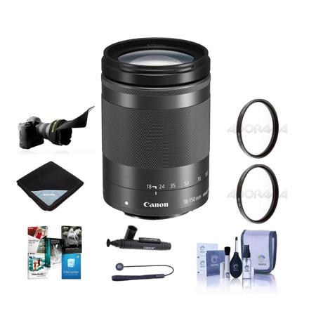 Canon EF-M 18-150mm f/3.5-6.3 IS STM Lens -Black with Premium Accessory Bundle
