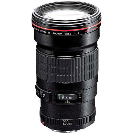 Canon EF 200 2.8L-II Auto Focus Telephoto Lens, Case