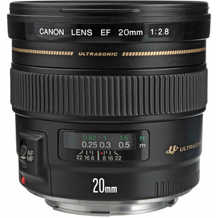 Canon EF 20mm f/2.8 USM Lens, USA - Special Promotional Bundle