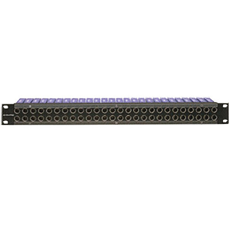 Canare 75 Ohm Standard Video Patchbay, 20 DVJB-S Loaded, Straight Through, 1RU