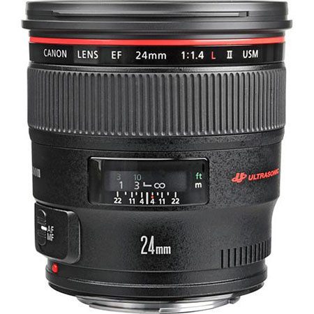 Canon EF 24mm f1.4L II USM AF Lens, Gray Market #2750B002G
