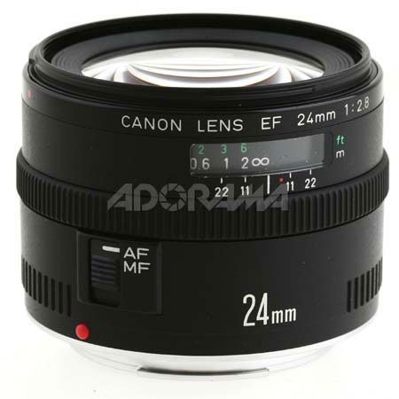 Canon EF 24mm f/2.8 Wide Angle Lens - Gray Market