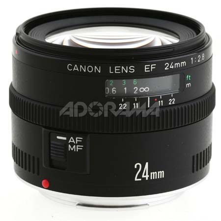Canon EF 24mm f/2.8 Wide Angle Auto Focus Lens