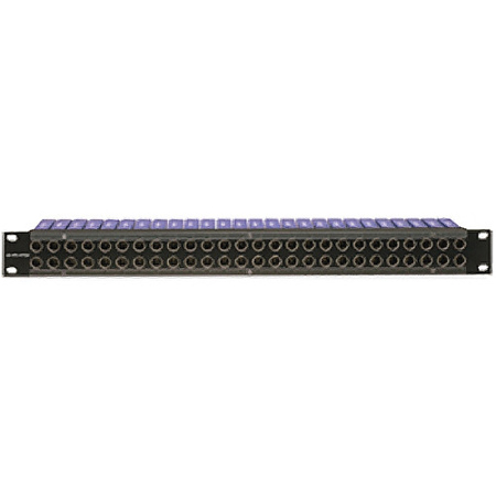 Canare 75 Ohm Standard Video Patchbay, 24 DVJB-S Loaded, Straight Through, 1RU